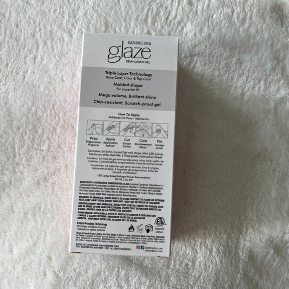 Dashing Diva Glaze Semi-Cured Gel Starter Kit pale blush pink nwt - Picture 4 of 5
